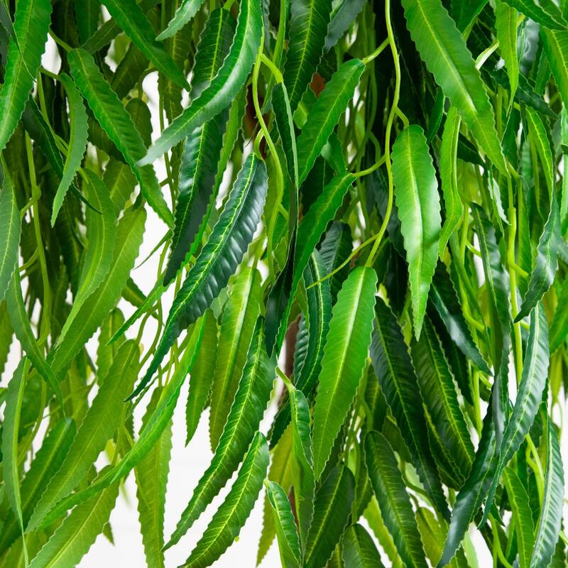 Artificial Potted Willow Tree - 6' - Green
