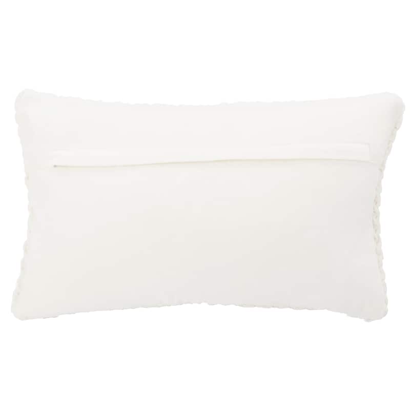 SAFAVIEH Neslihan Cream Ruched 12 x 20-inch Decorative Pillow