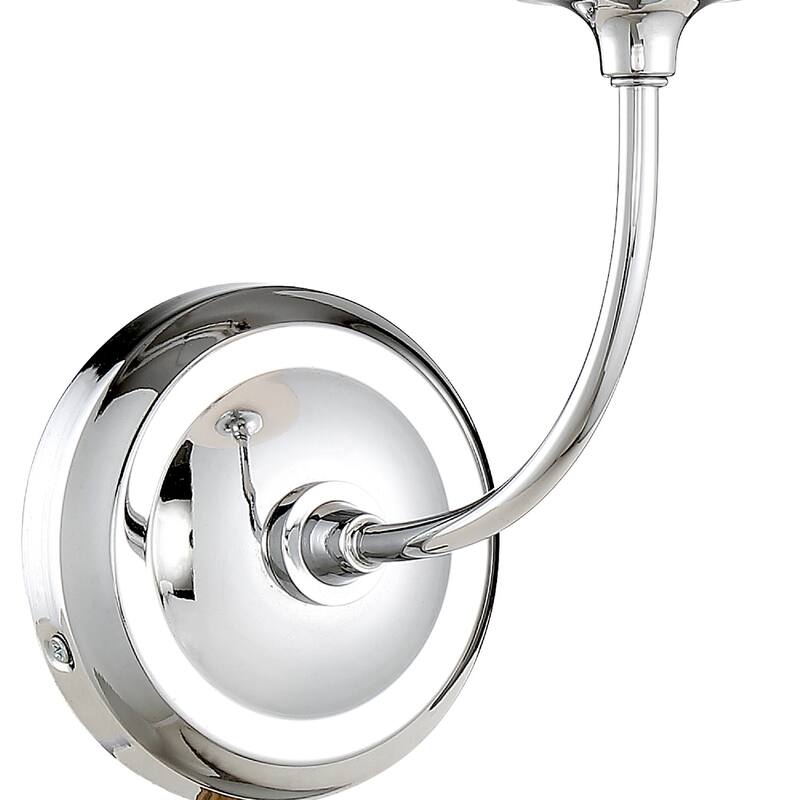 Libby Langdon Sylvan 1 Light Chrome Wall Mount - 6'' W x 13.25'' H x 9.75'' D