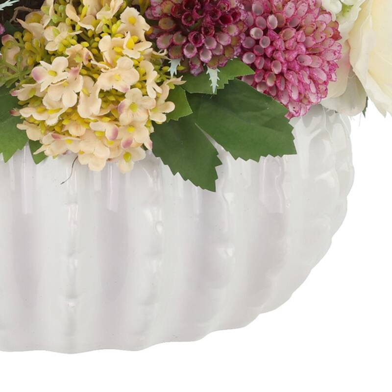 Dahlia and Ranunculus Centerpiece - 11