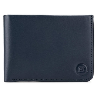 Genuine Calf Leather Slim Bifold RFID Wallet Card Holder Minimalist Secret Pocket (Bi-Fold) - 2-Tier