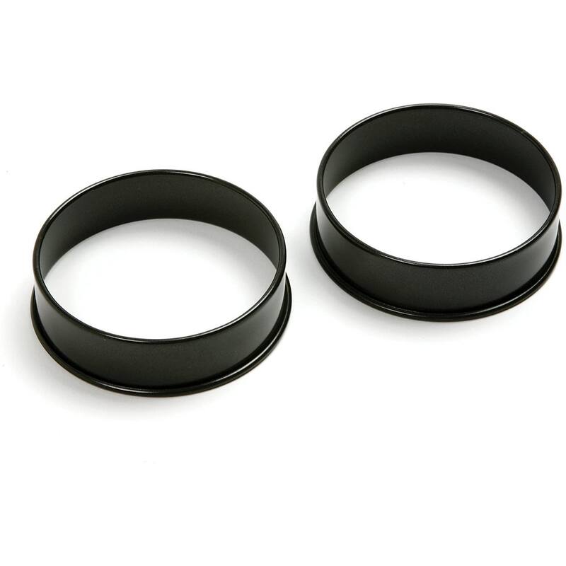 Norpro 3.5" Nonstick Pancake / Egg Rings Set - Black