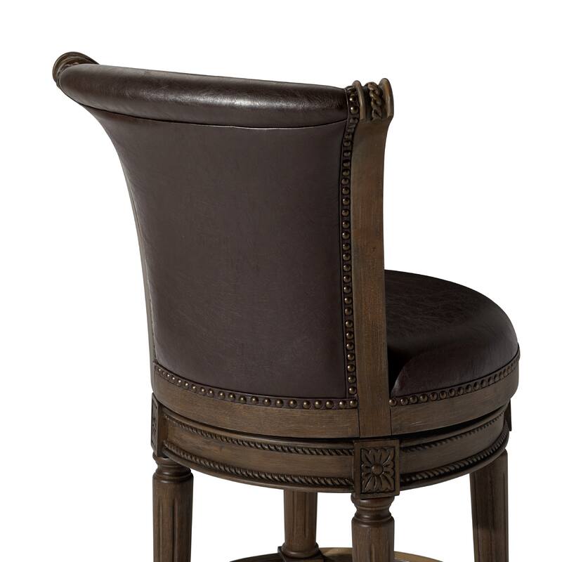 Maven Lane Pullman Swivel Kitchen Dining Stool