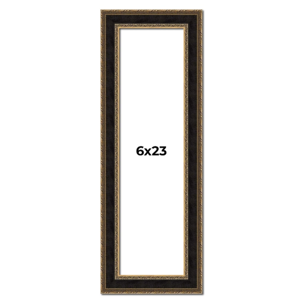 6x23 Frame Gold Antique Vintage Sold Wood Picture Frame | 1.75 Inch