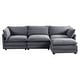 preview thumbnail 138 of 153, Corduroy Sectional Sofa with Removable Ottomans & Ultra-soft Cushions for Living Room & Bedroom