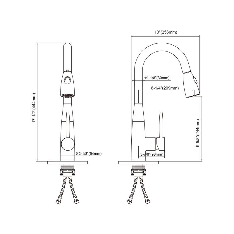 Dowell Series 8002/005 Single Handle Kitchen Faucet/Sprayer Bed Bath