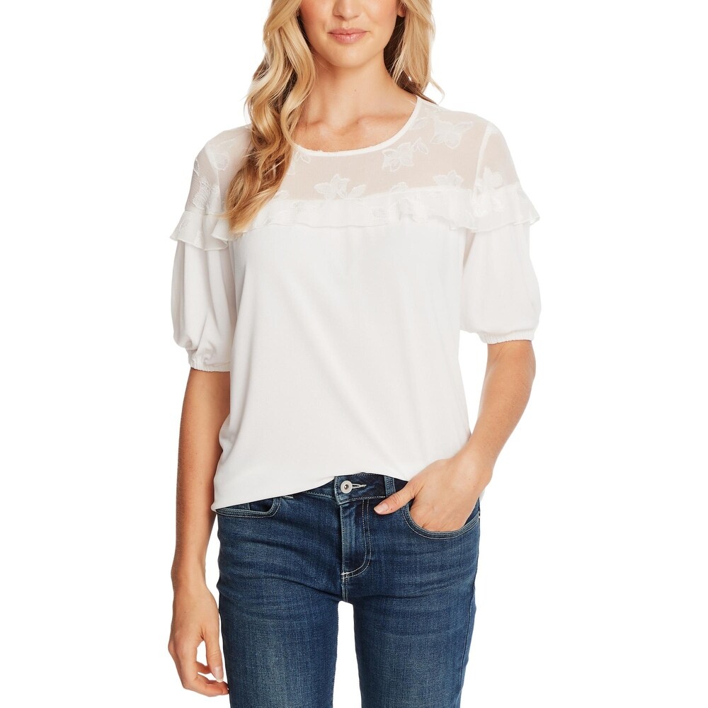 cece ruffle sleeve blouse