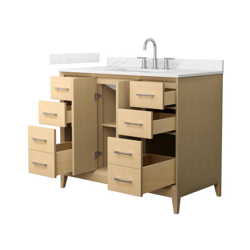 Wyndham Collection WCH7575-42S-QTZ-US3MXX Janna 42" Free Standing