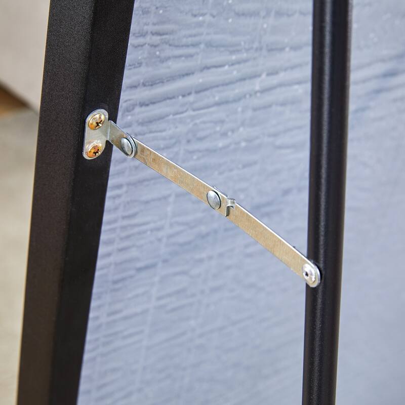 Roomfitters Full-Length Mirror with Black Solid Wood Frame, 71"x31.4" Floor Standing or Wall-Mounted Dressing Mirror