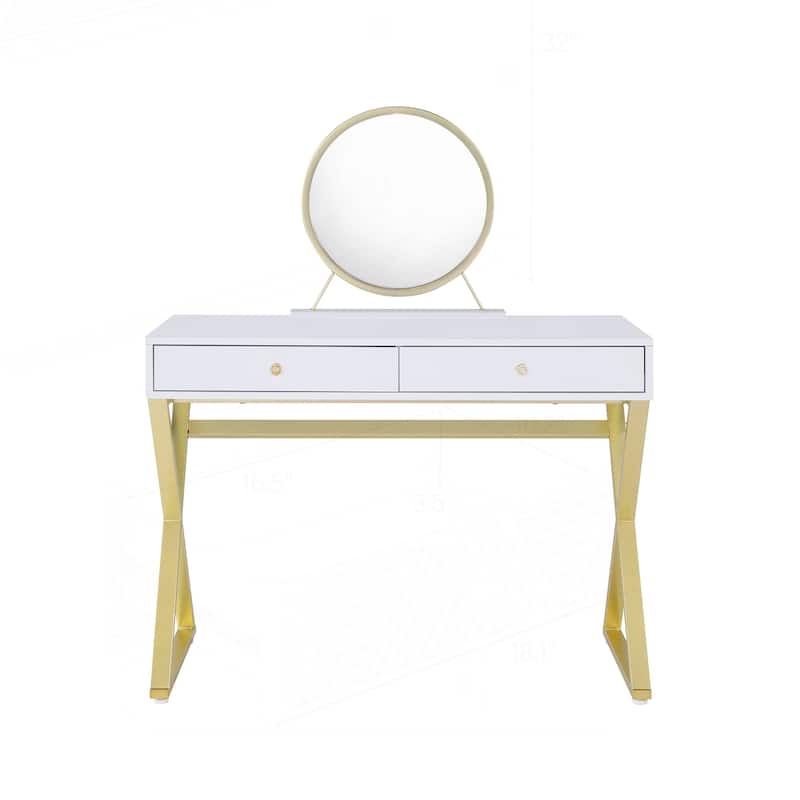 Charming Vanity Desk with Multiple Functionalities and Exquisite Design