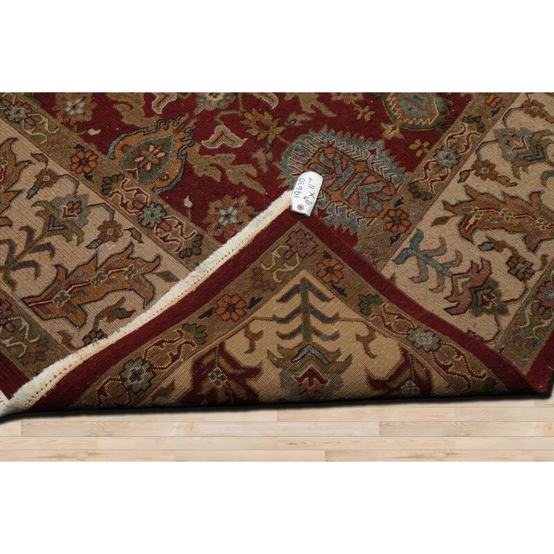 9'2''x11'11'' Hand Knotted Wool Rust Soumak Nourison Reversible Rug - 9' 2'' x 11' 11''