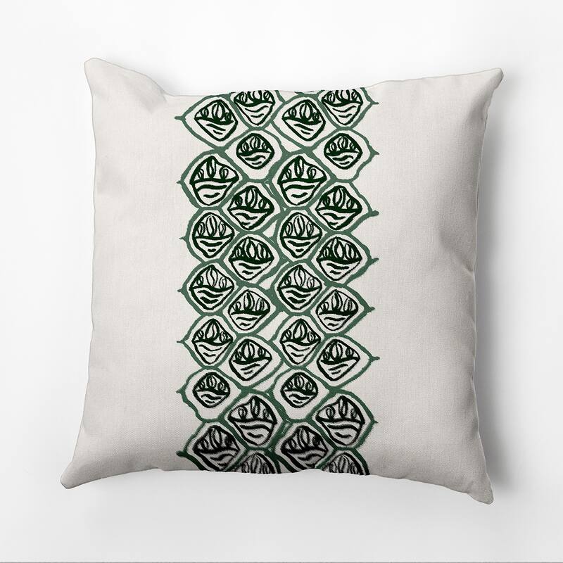 Reverse Stack Outdoor Pillow - Green - 20" x 20"