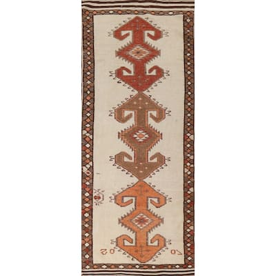 Anatolian Runner Rug Handmade Oriental Wool Carpet - 3'11"x 12'4"