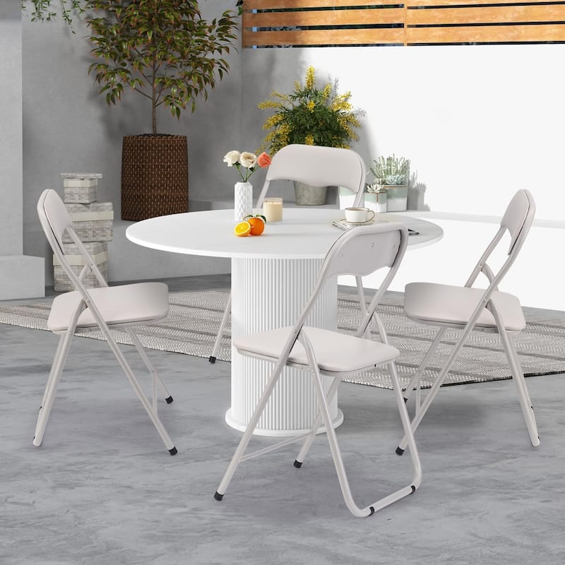 Folding Chairs 2/4 Pack with Cushion