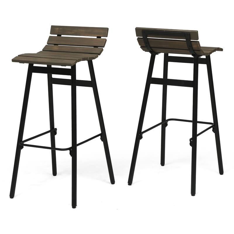 Pepperwood Wooden Barstool (Set of 2) by Christopher Knight Home