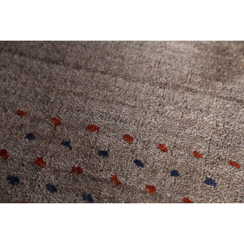 Gabbeh Indian Area Rug Handmade Multi-Color Wool Carpet - 5'0" x 7'9"