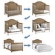 preview thumbnail 10 of 14, Asher 6-in-1 Convertible Crib with Toddler Rail