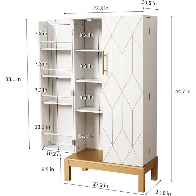 Food Pantry for Kitchen 12"D x 23"W x 45"H On Sale Bed