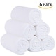 preview thumbnail 21 of 22, 6-pack Cabana Striped Beach Towel Bath Towel Solid White
