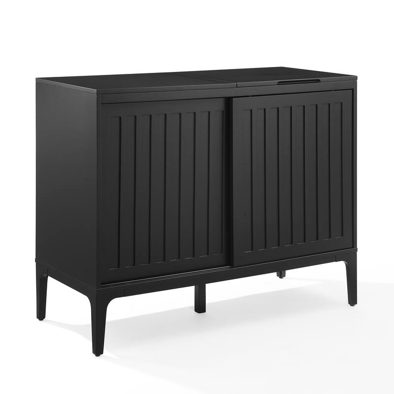 Crosley Asher Large Record Player Cabinet With Vinyl Storage