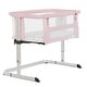 preview thumbnail 1 of 4, Dream On Me Daisy Bassinet and Bedside Sleeper Spring Pink