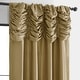 preview thumbnail 22 of 34, Exclusive Fabric Ruched Textured Faux Dupioni Silk Curtain (1 Panel)