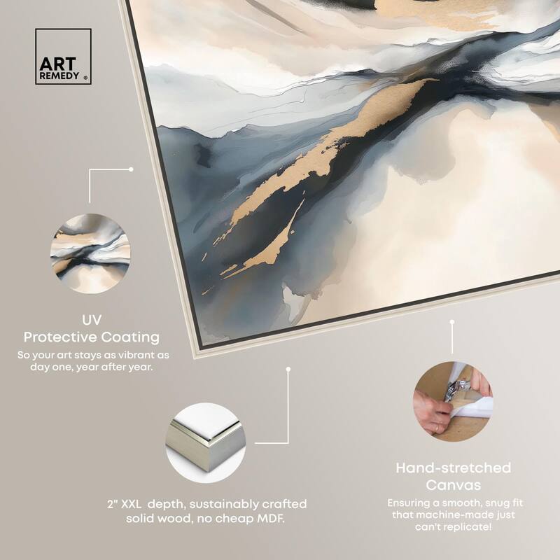 Dynamic Swirls I Canvas by Art Remedy