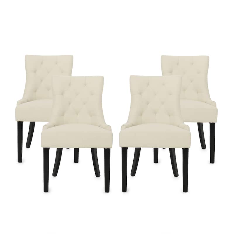 Hayden Modern Tufted Fabric Dining Chairs (Set of 4) by Christopher Knight Home