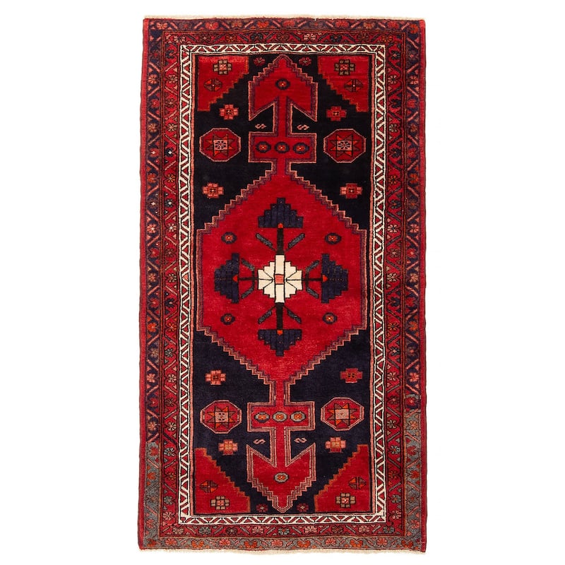 ECARPETGALLERY Hand-knotted Anadol Red Wool Rug - 3'5 x 6'3 - Red - 3'5 x 6'3