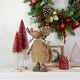 preview thumbnail 2 of 4, 13" Whimsical Standing Moose Christmas Decoration