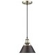 preview thumbnail 7 of 10, Golden Lighting 3306-S AB Orwell 8" Wide Mini Pendant