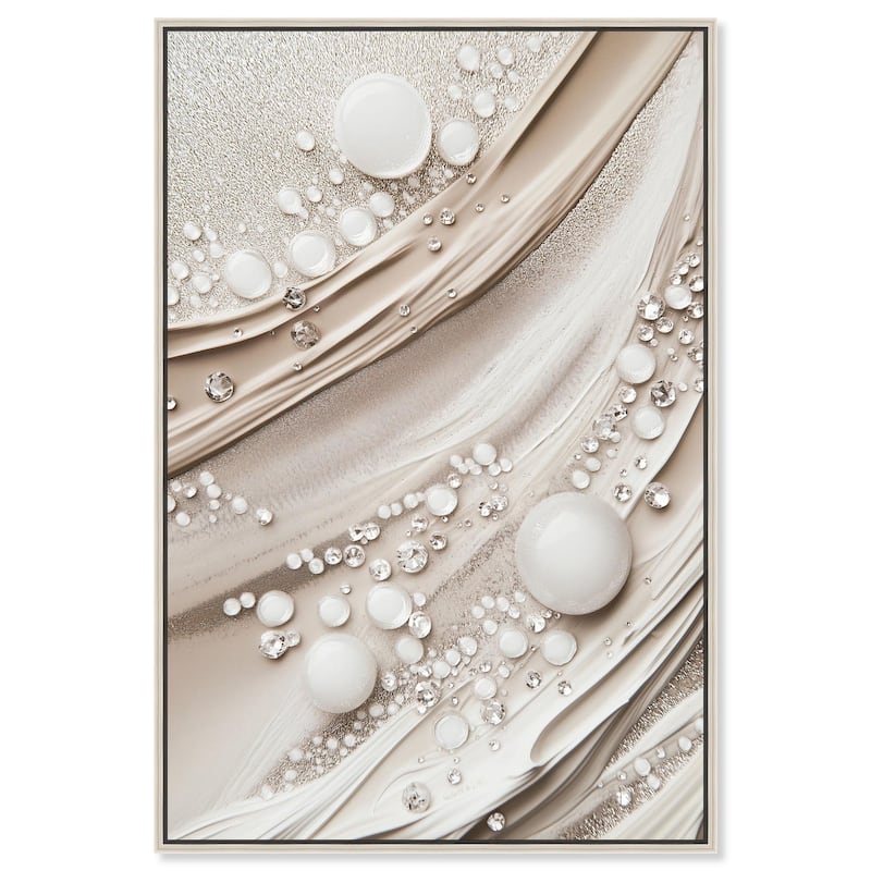 Viscous Veils IV Canvas by Art Remedy - Silver - 16" x 24"