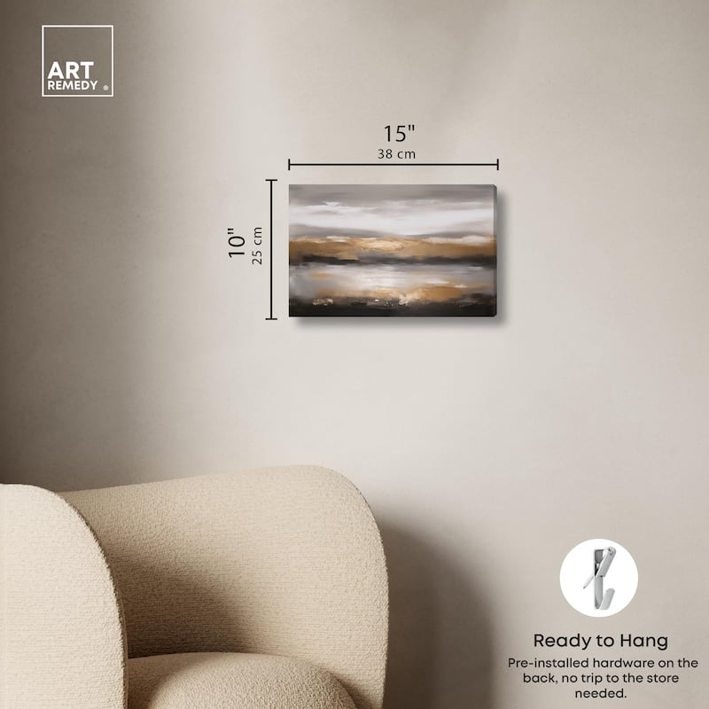Dust and Gold Canvas by Art Remedy, Gallery Wrapped
