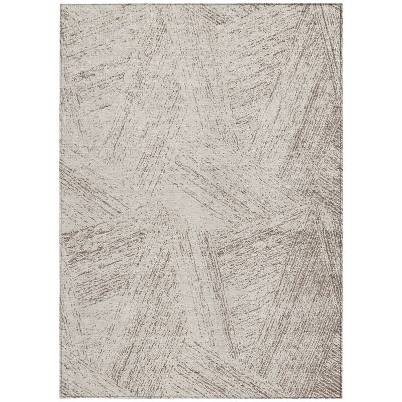 HomeRoots Abstract Transitional Rectangle Outdoor Rug