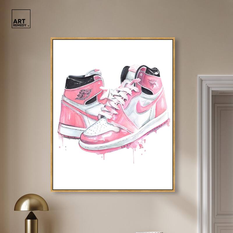 Doll Memories - Walk in Pink Canvas by Art Remedy