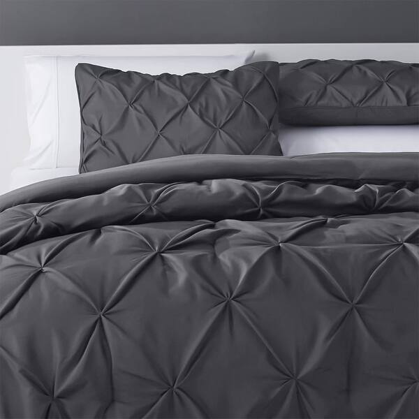 Kotter Home Pinch Pleat Pintuck Comforter Set Overstock 10424179