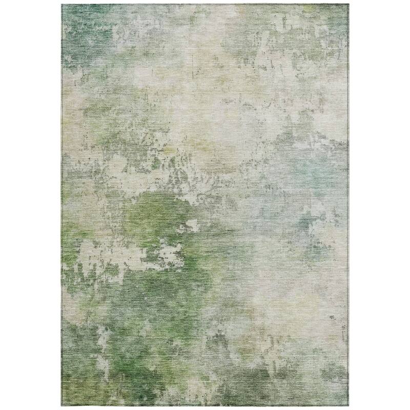 HomeRoots Abstract Transitional Rectangle Outdoor Rug
