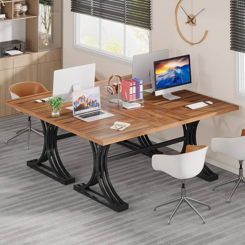 63'' Modern Executive Computer Desk, Large Writing Table for Home