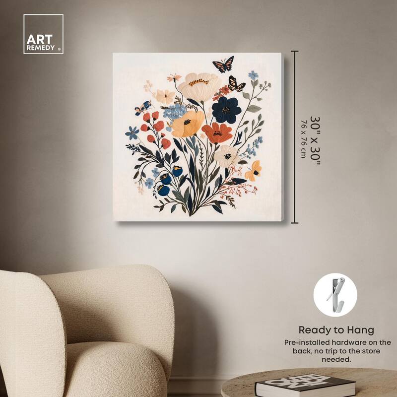 Garden of Threads I Canvas by Art Remedy, Gallery Wrapped