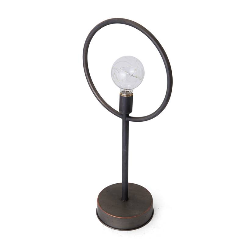Elements LED Bulb Metal Lamp Stand, 21 Inch