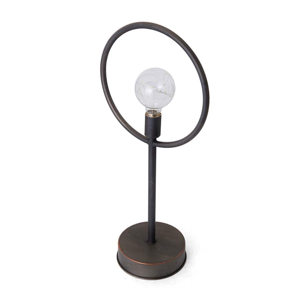 Elements LED Bulb Metal Lamp Stand, 21 Inch