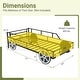 preview thumbnail 3 of 9, Costway Twin Car-Shaped Metal Bed Frame with Wheels Decorations Safety
