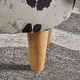 preview thumbnail 6 of 18, Velvet Wood Cow-Shaped Ottoman