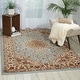 preview thumbnail 37 of 41, Nourison Delano Traditional Persian Medallion Border Area Rug 6' 7" x 9' 6" - Blue - Runner/Rectangle