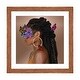 preview thumbnail 17 of 18, iCanvas "Zuri" by Faith with an E Walnut - 16x16x1