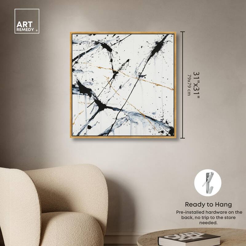 Splintered Impact I Canvas by Art Remedy