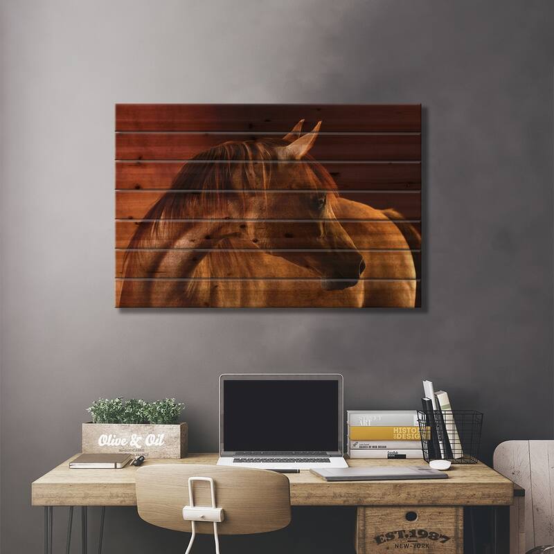 Clay Print On Wood by Tony Stromberg - Multi-Color
