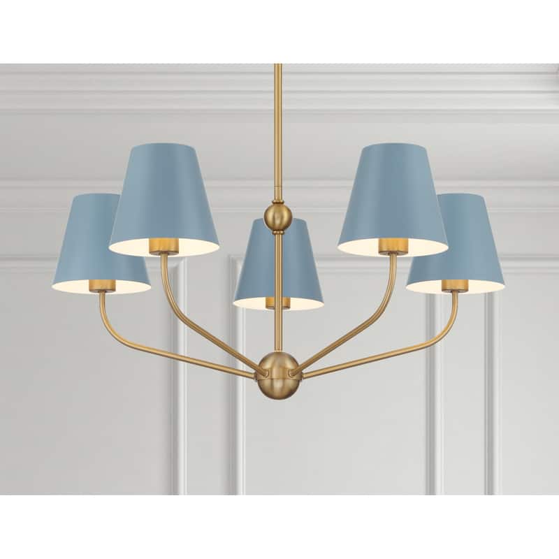Crystorama Lighting Group XAV-B9315 Xavier 5 Light 28" Wide Chandelier