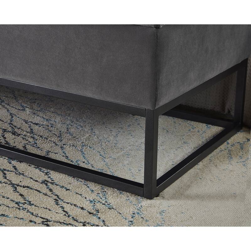 Bed Bench Metal Base with Storage