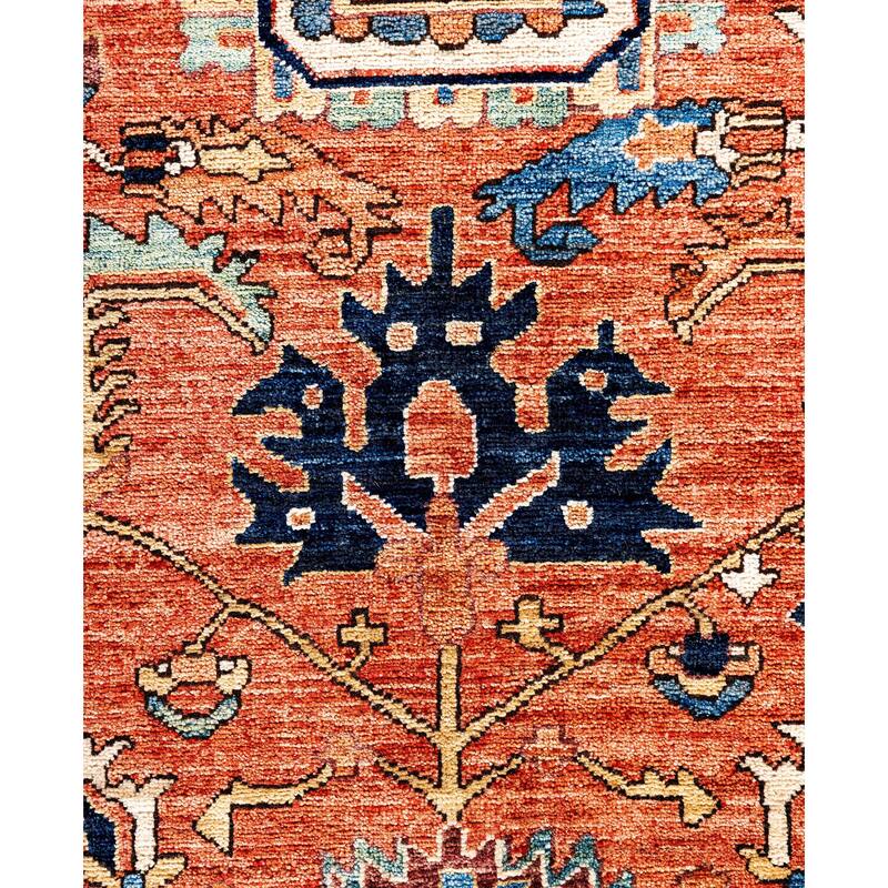 Serapi One-of-a-Kind Hand-Knotted Area Rug - Orange - 8' 1" x 10' 3"